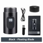 Arenzza mini portable electric shaver for cosmetics, compact design with a sleek black finish, ideal for on-the-go grooming.
