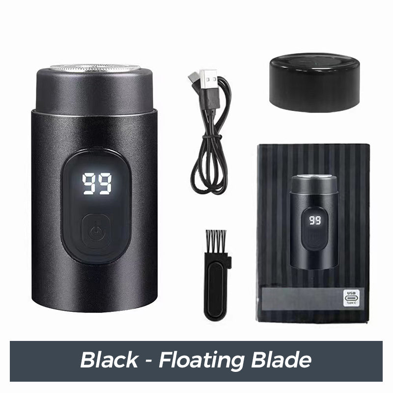 Arenzza mini portable electric shaver for cosmetics, compact design with a sleek black finish, ideal for on-the-go grooming.