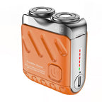 Arenzza portable rotary dual ring electric shaver for cosmetics, featuring a sleek design with dual rotary blades for close shaving.