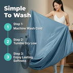 Arenzza Ice Silk Sleep Blanket showcasing its cooling, lightweight design ideal for comfortable, restful sleep.