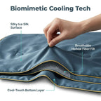 Close-up of Arenzza Ice Silk Sleep Blanket showing smooth, cooling fabric texture and high-quality material details.