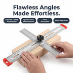 Arenzza AlignMax™ precision woodworking tool with a sleek metal design, ideal for making accurate, clean cuts in carpentry projects.