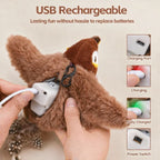 Aarenza BirdBuddy™ interactive bird toy for cats, featuring colorful feathers and playful design to engage feline curiosity.
