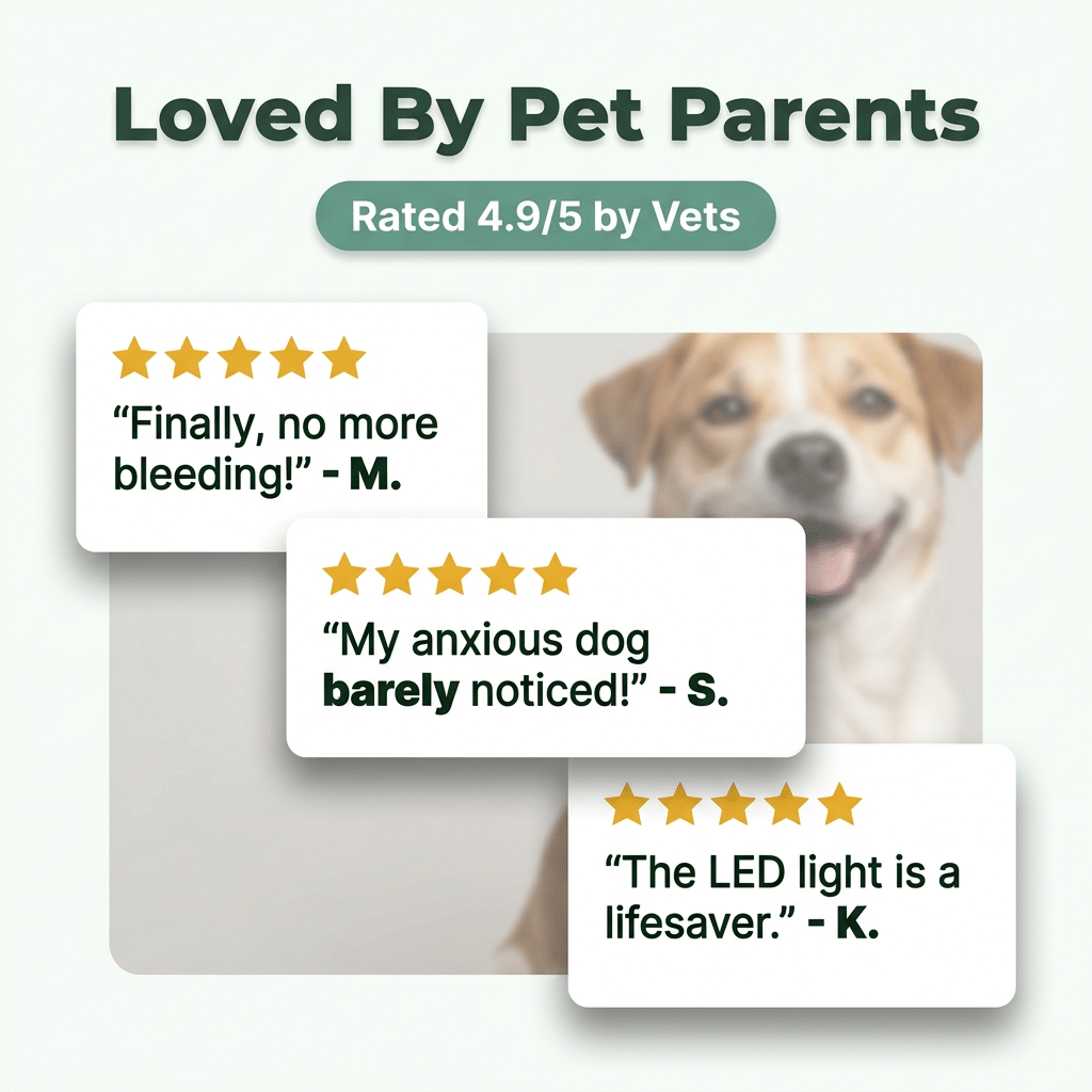 Arenzza BrightTrim™ dual LED trimming tool with bright LED lights, designed for safe and precise grooming.