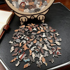 A wooden cat puzzle from CatCraft™ by Arenzza, featuring 135 pieces with artistic, calming design in natural wood tones.