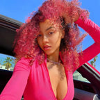 Arenzza ColorFlex™ damage-free temporary hair color in vibrant shades, shown on a model's hair for easy, colorful styling.
