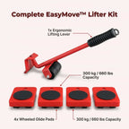 A bundle of Arenzza EasyMove™ furniture relocation tools, including moving straps and sliders for heavy furniture handling.