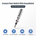 Aarenza EasyRelief™ needle-free pain relief device, compact and handheld with a sleek design, suitable for quick pain relief.