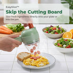 Aarenza EasySlice kitchen gadget for quick, even slicing of vegetables and fruits, helping turn kitchen chaos into effortless meals.