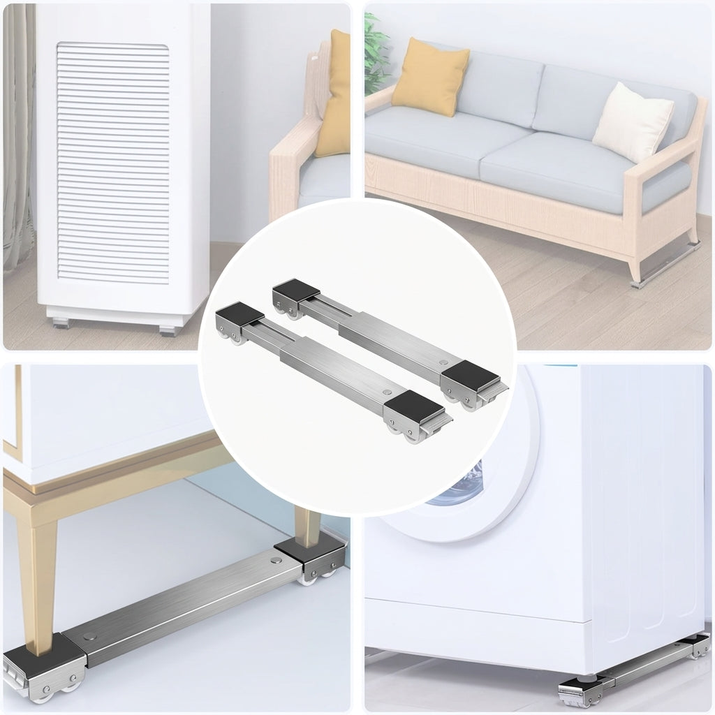 Arenzza EasySlide™ furniture mover under heavy furniture, showing smooth sliding and easy lifting without effort.