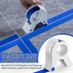Arenzza EasyTape™ painter’s tape applicator shown in use, creating clean, flawless paint edges quickly and precisely.
