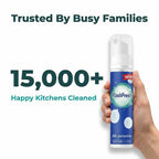 Arenzza FlashFresh rinse-free spray bottle for effortless surface cleaning, shown in a sleek, modern design with a spray nozzle.