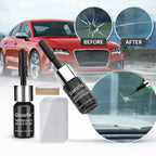 Arenzza Glassfix™ for repairing cracks and scratches on glass surfaces, showing a close-up of the product application on glass.