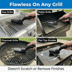 Aarenza GrillMaster Pro™ grill cleaning tool with multiple cleaning panels for effortless, efficient grill maintenance.