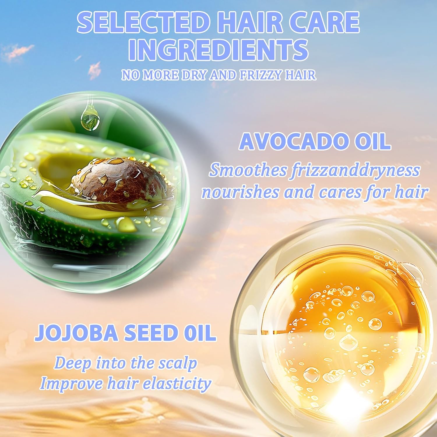 Arenzza hair oil spray bottle with a sleek design, showcasing the product intended for nourishing and shiny hair.