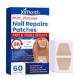 Aarenza HealthyNail™ fungal nail restoration patches on a fingernail, designed to restore clear, healthy nails discreetly.