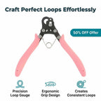 Arenzza LoopLuxe jewelry loops in various sizes, showcasing quick and easy use for creating perfect jewelry designs.