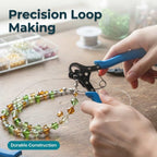 A close-up of the Arenzza LoopLuxe jewelry loops in use, showcasing quick and easy jewelry assembly with sleek, minimal design.