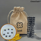 Arenzza magnetic travel chess set with foldable board and magnetic chess pieces, ideal for family road trips and on-the-go play.