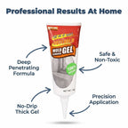 Arenzza MoldClear™ fast black mold removal product benefits callout image with eight key features and advantages highlighted.
