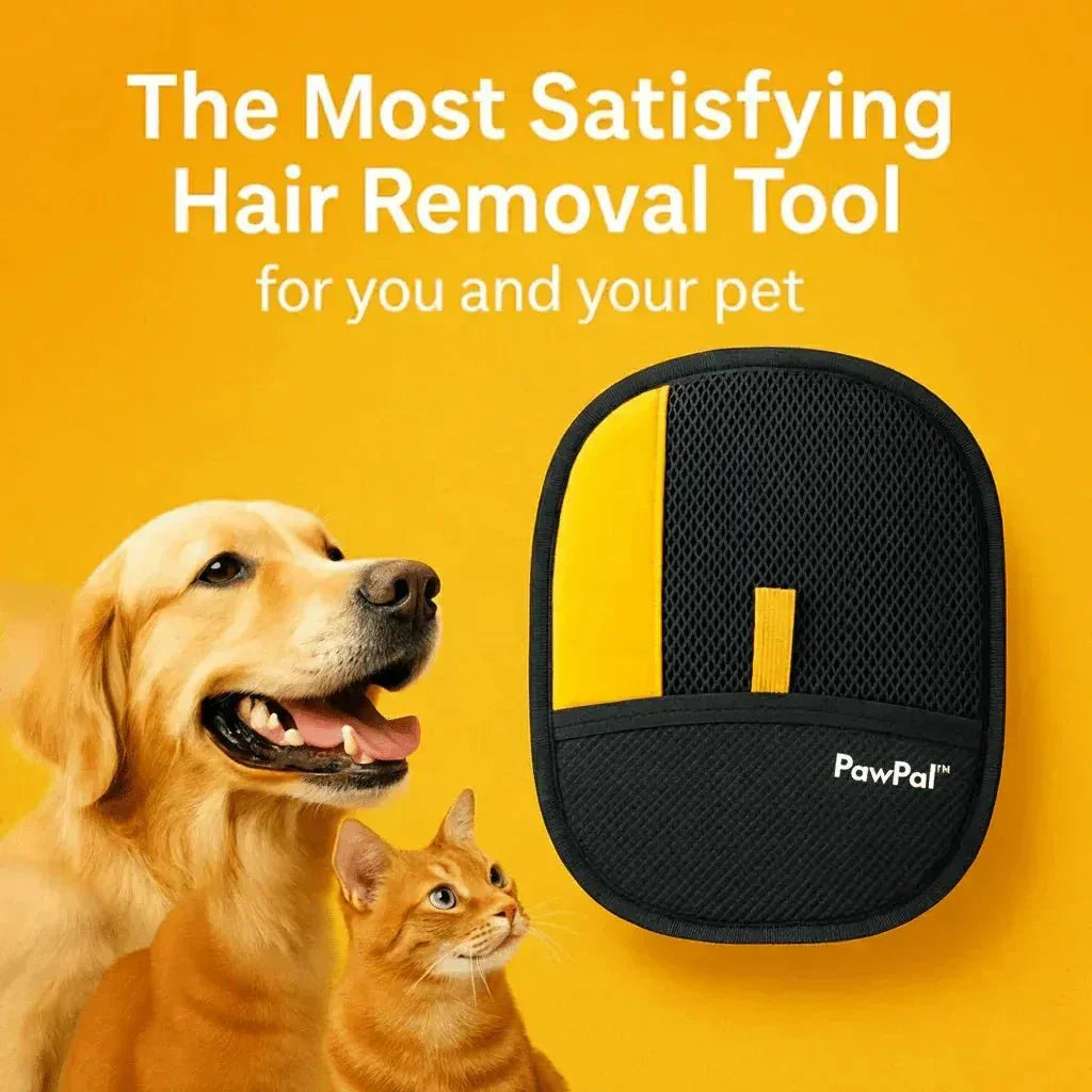 Arenzza PawPal™ Pet Cleaning Glove with multiple soft silicone fingers for gentle pet fur and hair removal during grooming.