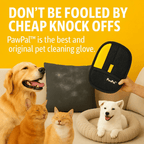 Arenzza PawPal™ pet cleaning glove with soft silicone bristles for gentle pet hair and dirt removal during grooming.