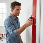 Arenzza PerfectEdge™ wall edge prep tool showing a close-up of the tool's precision blade and textured grip for clean, accurate edges.
