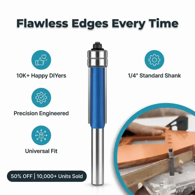 Arenzza PerfectEdge™ precision deburring set with four tools, featuring ergonomic handles and sharp blades for smooth finishing.