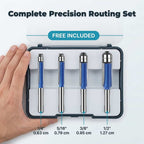 Arenzza PerfectEdge™ Precision Deburring Set with four versatile deburring tools arranged in a bundle, suitable for metal and plastic edges.