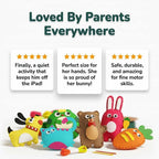 PlayCraft™ DIY craft kit for kids by Arenzza, featuring colorful craft materials and tools for safe, creative activities.