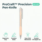 Arenzza ProCraft™ precision craft knife with a sharp blade, ideal for detailed artistic cutting and craft projects.