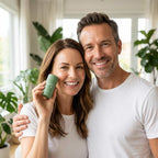 A woman applying Arenzza QuickMask™ Deep Pore Cleanser in a lifestyle scene, demonstrating skincare routine for clear, refreshed skin.