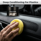 Close-up of Arenzza QuickShine™ professional surface cleaner bottle, highlighting its label and spray nozzle for interior and exterior cleaning.