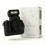 Arenzza Retro Snap™ Nostalgic Camera with vintage design, black body, and classic viewfinder, perfect for photography enthusiasts.