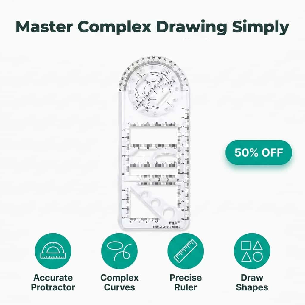 Arenzza SmartDraw™ professional drafting tool with precise measurement features, designed for technical drawing and drafting.