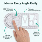 Arenzza SmartDraw™ professional drafting tool with precise geometric features for flawless drawings, shown with callouts and arrows.