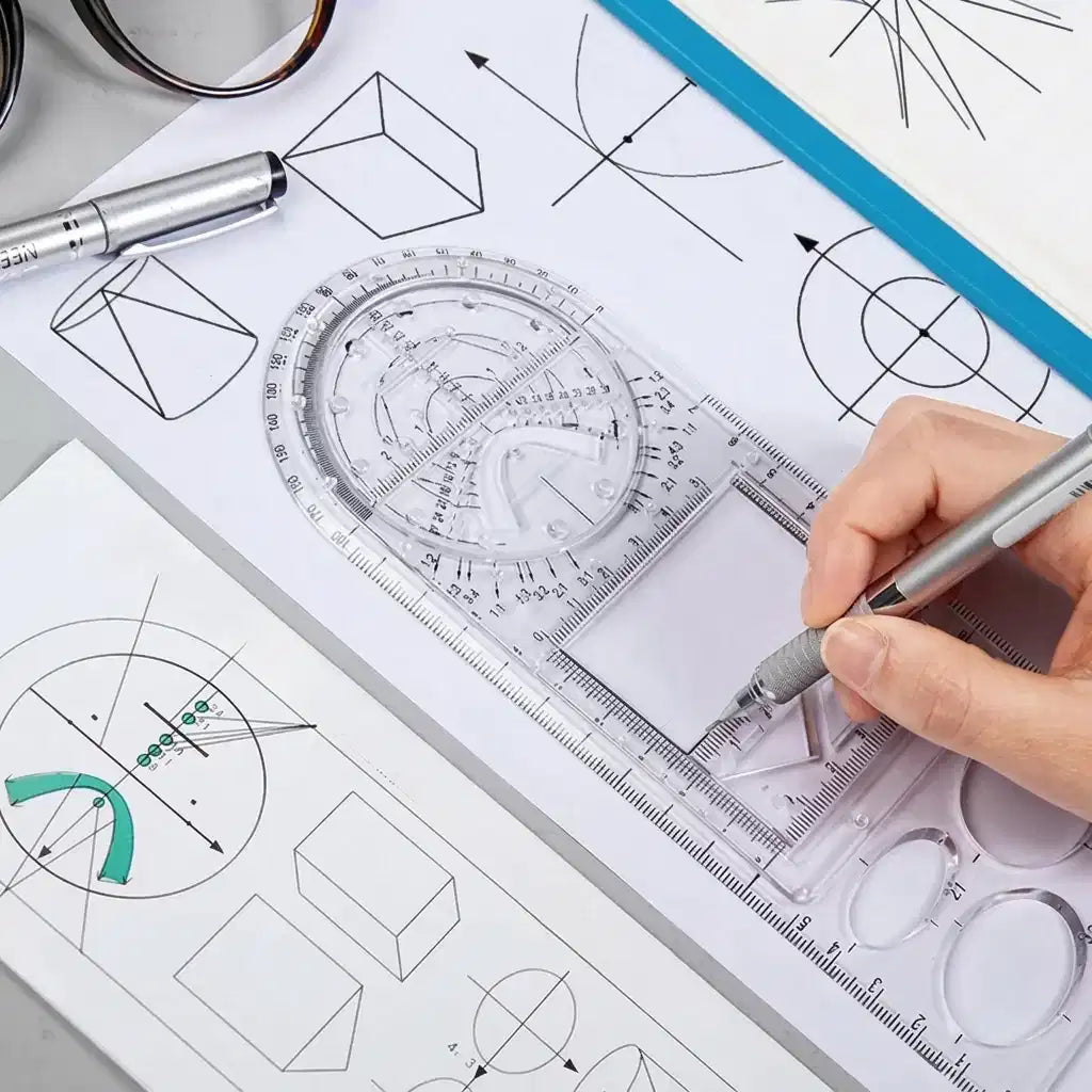 Arenzza SmartDraw™ professional drafting tool with precision design, featuring ergonomic handles and a sleek metal construction.