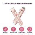 A close-up of the Arenzza SoftShave™ 2-in-1 Gentle Hair Remover device with a sleek design and ergonomic handle.