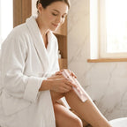 Arenzza SoftShave™ 2-in-1 gentle hair remover device with ergonomic design and sleek white finish.