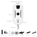 Arenzza SparkleBot intelligent window cleaning robot with sleek design cleaning glass surfaces automatically.
