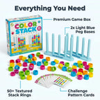 Arenzza Speed Stacking Puzzle bundle with multiple colorful stacking cups and challenge accessories for skill-building.