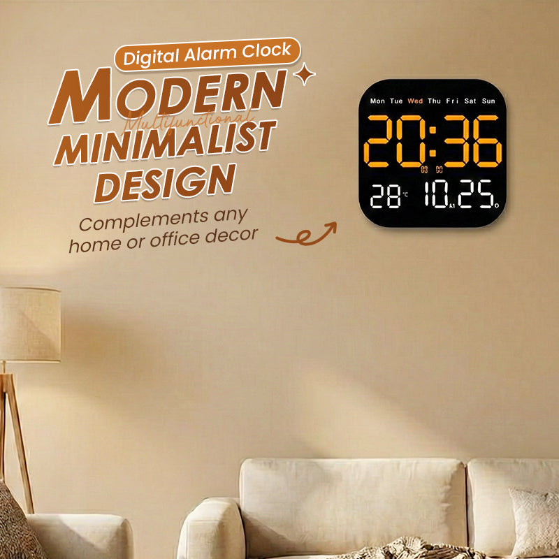 Arenzza multifunctional digital alarm clock with LED display showing time and setting buttons, suitable for home and office use.