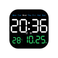 Arenzza multifunctional digital alarm clock displaying time with a sleek black design, suitable for home and office use.