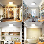 Arenzza magnetic motion sensor ceiling light with remote control, modern electronic fixture for automatic lighting.