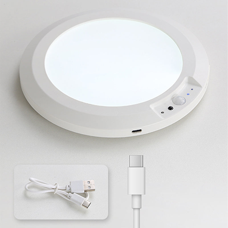 Arenzza magnetic motion sensor ceiling light with remote control, showcasing sleek design and adjustable features for modern home lighting.