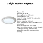 Arenzza magnetic motion sensor ceiling light with remote control, modern electronic lighting fixture with sleek design.