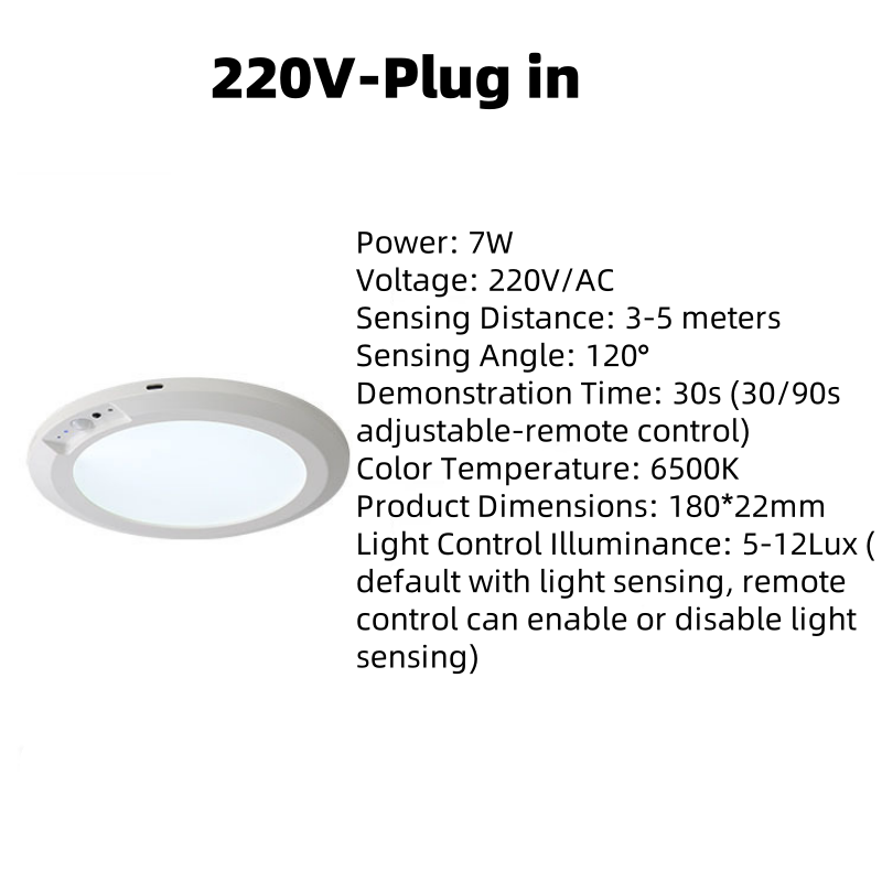 Arenzza magnetic motion sensor ceiling light with remote, modern LED fixture with remote control for easy operation.