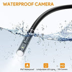 Arenzza 3-in-1 2.0MP HD endoscope with 6 LED lights, waterproof design, compatible with smartphones for home inspection.