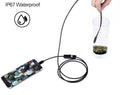 Arenzza 3-in-1 endoscope with 2.0MP HD camera, 6 LED lights, waterproof design, compatible with smartphones for home inspection.