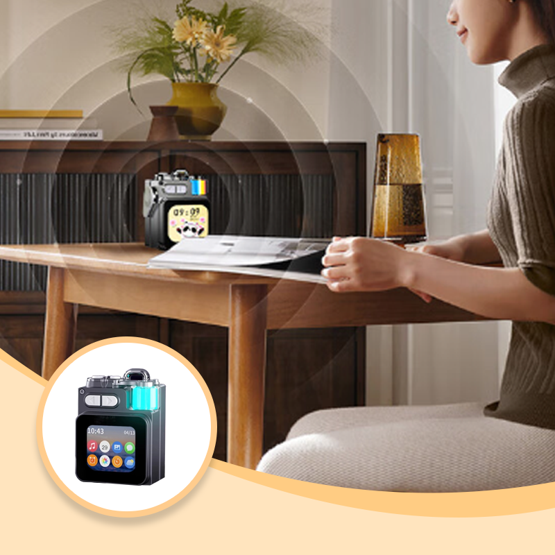 Arenzza portable wireless Bluetooth speaker in black, showing compact design with control buttons and speaker grille.